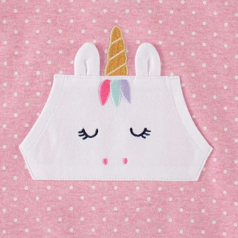 NEW! KIDS HEADQUARTERS Unicorn 2-piece Romper Set